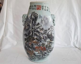 Vaso cinese elefanti