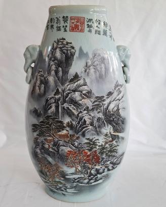 Vaso cinese elefanti