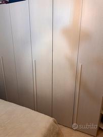 Armadio 6 ante color beige/rovere chiaro