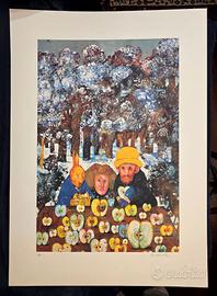 Litografia originale 50x70 " Antonio Possenti "