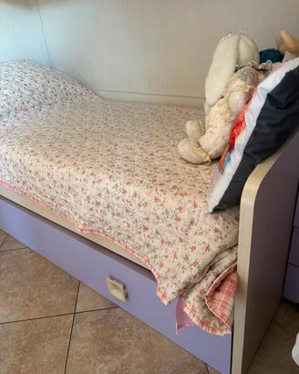 letto singolo con struttura 2 letti