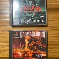 Evil dead e carmageddon per ps1