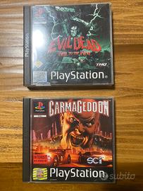 Evil dead e carmageddon per ps1
