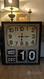 Orologio grande da parete stile vintage industrial