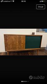 Mobiletto ingresso 2 ante legno verde