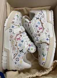 Cintura rotonda in pelle Low Top Donne White