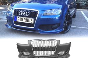PARAURTI ANTERIORE AUDI A3 8P 04-08 LOOK RS3 CROMA