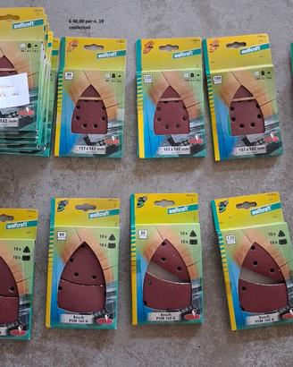 lotto fogli abrasivi per modellisimo e restauro