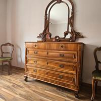 Comò antico con specchiera - stile Liberty