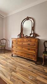 Comò antico con specchiera - stile Liberty