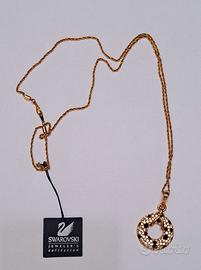 03_collana Swarovski vintage con pendente a cerchi