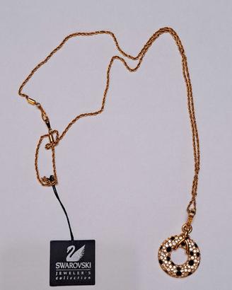 03_collana Swarovski vintage con pendente a cerchi