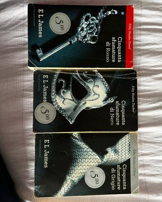 Trilogia cinquanta sfumature di grigio/nero/rosso