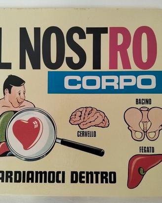 raro gioco in scatola anni 70 - il nostro corpo