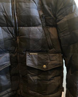 Giubbotto invernale Eastpak blu scuro a quadri