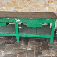 Banco da lavoro in legno massiccio