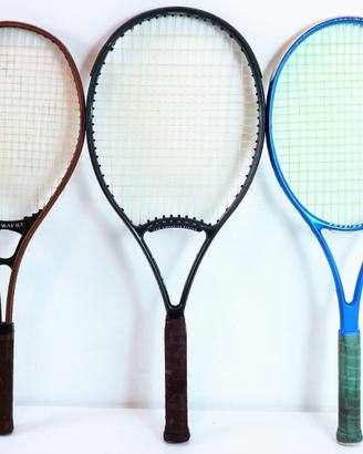 3 racchette tennis vintage rossignol snauwaert sma