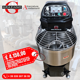 IMPASTATRICE SPIRALE 60 kg Mecnosud SP60 usata