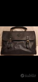 Borsa  bauletto Trussardi blu scuro pelle/ecopelle