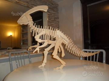 DINOSAURO scheletro LEGNO u n i c o