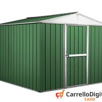 Box porta attrezzi lamiera 276x260 verde