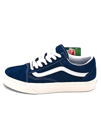 Vans Old Skool n.34.5 pelle blù 
