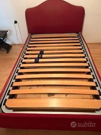 Letto una piazza e mezza doghe legno sfod. 120x210