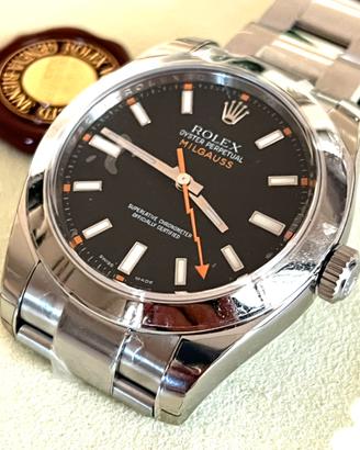 Rolex Milgauss 116400 nero nos anno 2009