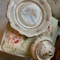 Piatto torta e biscottiera