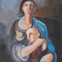 OLIO SU TELA ALFONSO BORGHI, STORICO, PUBBLICATO
