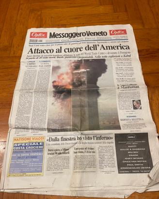 Messaggero Veneto delle Torri gemelle