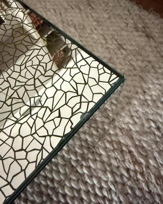 Tavolino Glass Italia modello Crack mirror effect
