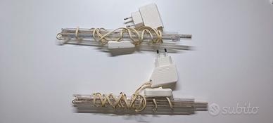 2 barre LED lineari sottili con alimentatore