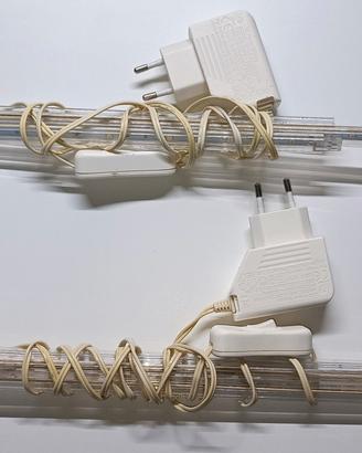 2 barre LED lineari sottili con alimentatore