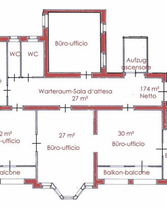 Ufficio di rappresentanza con 6 uffici nel centro