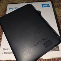 HDD Hard Disk Esterno WD Elements 2TB - USB 3.0