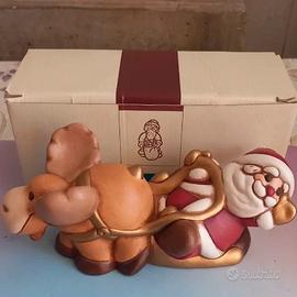 Babbo Natale Thun slitta con renna