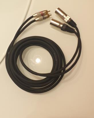 cavo segnale rca-xlr bespeco 3 metri