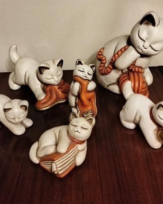 THUN 6 pezzi gatti fuori produzione vintage