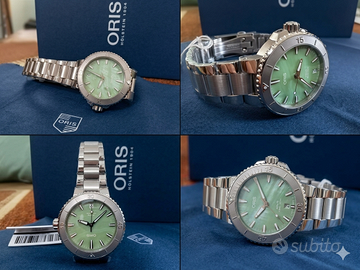 OROLOGIO Oris Aquis Date 36,5 mm NOS MAI INDOSSATO