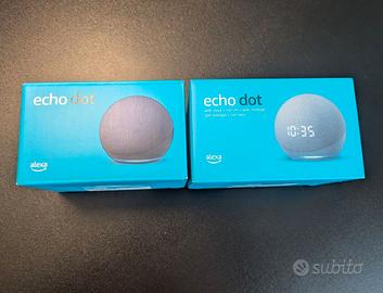 Coppia Echo DOT 4 e 5 gen 1 con sveglia NUOVI