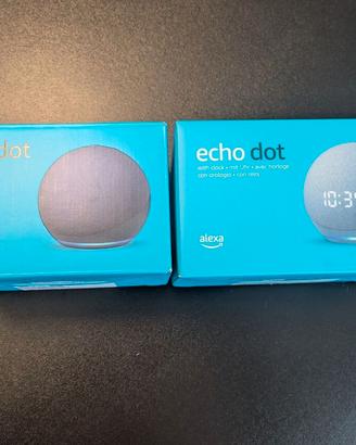 Coppia Echo DOT 4 e 5 gen 1 con sveglia NUOVI