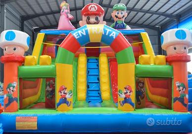 Scivolo Gonfiabile Gigante “MARIOBROS” Nuovo