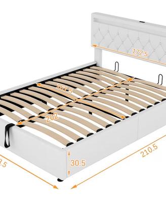 Letto 160x200 con led