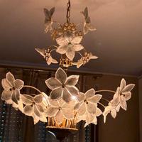 lampadario laccato oro