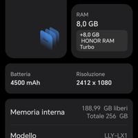 Honor X8b 256GB - Come Nuovo - Perfetto 
