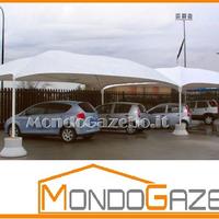 Gazebo EXPO 5,5x7,5 PVC tubolari in acciaio NUOVO