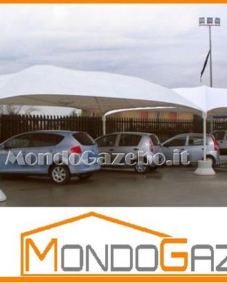 Gazebo EXPO 5,5x7,5 PVC tubolari in acciaio NUOVO