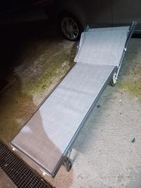 Lettino in alluminio