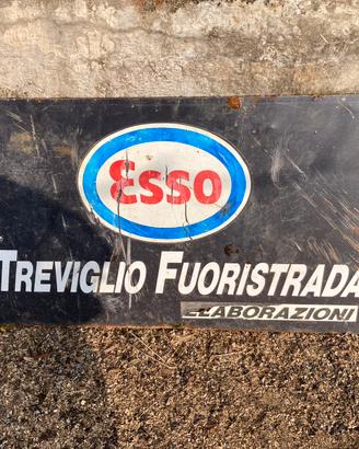 Targa in metallo esso